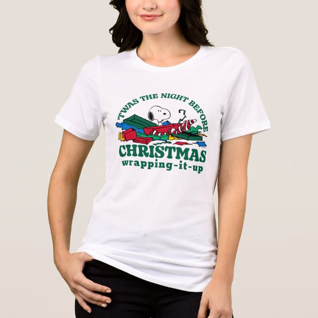 Camiseta Triblenda Cacahuetes | Snoopy "Esta fue la noche antes de lo (Anverso)