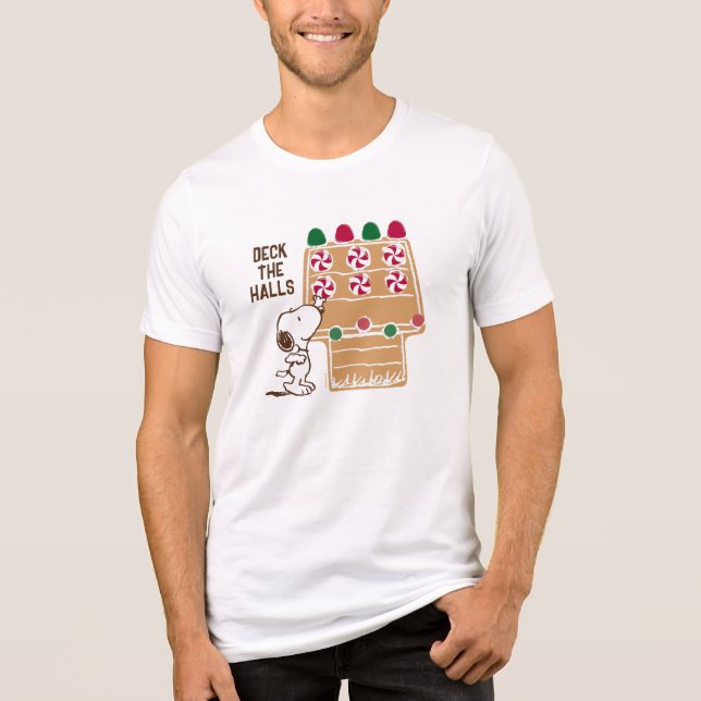 Camiseta Triblenda Cacahuetes | Snoopy Gingerbread House (Anverso)
