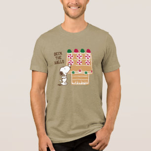 Camiseta Triblenda Cacahuetes   Snoopy Gingerbread House