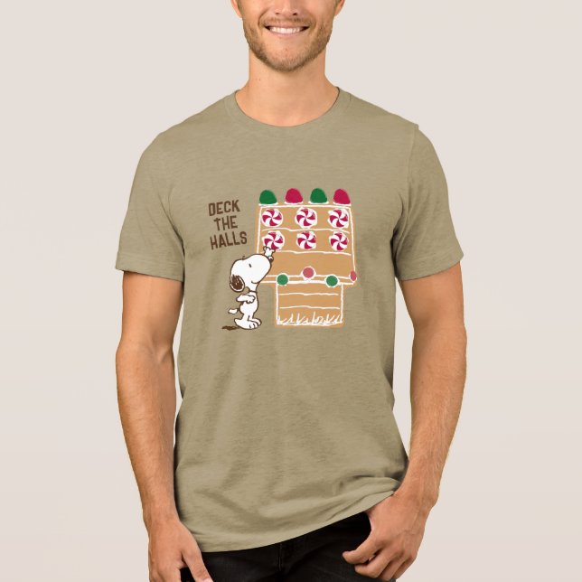 Camiseta Triblenda Cacahuetes | Snoopy Gingerbread House (Anverso)