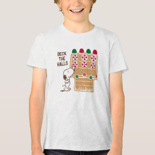 Camiseta Triblenda Cacahuetes   Snoopy Gingerbread House