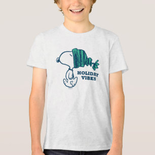 Camiseta Triblenda Cacahuetes   Snoopy Holiday Happiness Heart