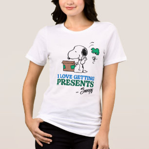 Camiseta Triblenda Cacahuetes Snoopy Me Encanta Obtener Presencias