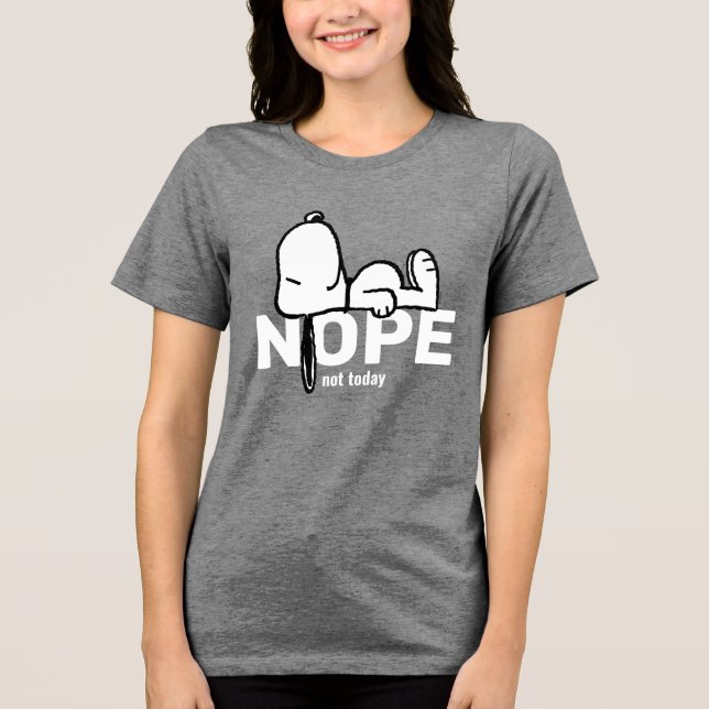 Camiseta Triblenda Cacahuetes | Snoopy Not Today (Anverso)