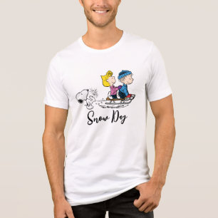 Camiseta Triblenda Cacahuetes   Snoopy, Sally & Linus Sled Riding