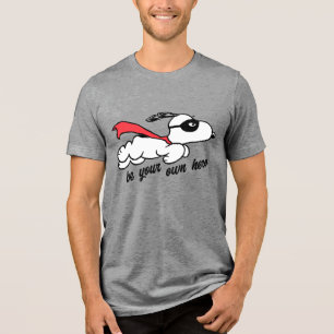 Camiseta Triblenda Cacahuetes   Snoopy Super Hero