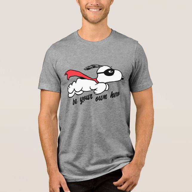 Camiseta Triblenda Cacahuetes | Snoopy Super Hero (Anverso)