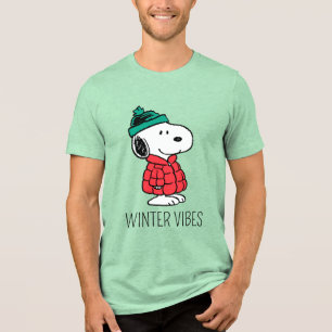 Camiseta Triblenda Cacahuetes   Snoopy Winter Coat & Gorra