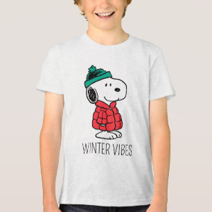 Camiseta Triblenda Cacahuetes   Snoopy Winter Coat & Gorra