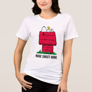 Camiseta Triblenda Cacahuetes   Snoopy & Woodstock Doghouse
