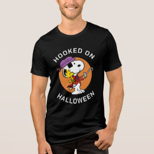 Camiseta Triblenda Cacahuetes   Snoopy & Woodstock enganchado en Hall
