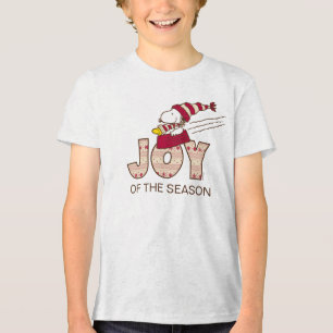 Camiseta Triblenda Cacahuetes   Snoopy & Woodstock Joy Sled Ride