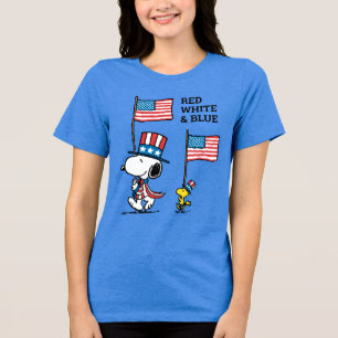 Camiseta Triblenda Cacahuetes Snoopy & Woodstock Uncle Sams