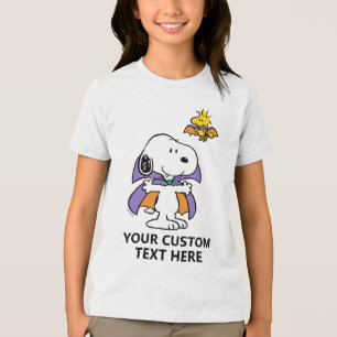 Camiseta Triblenda Cacahuetes Snoopy Woodstock Vampiro Halloween