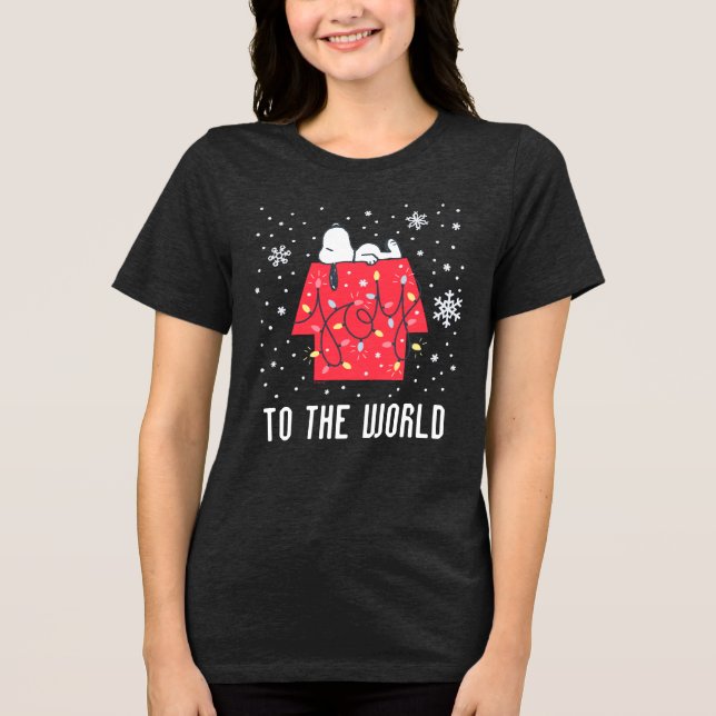 Camiseta Triblenda Cacahuetes | Soñador navideño de Snoopy (Anverso)