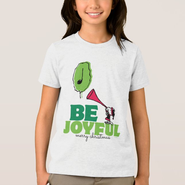 Camiseta Triblenda Cacahuetes | Woodstock Be Joyful (Anverso)