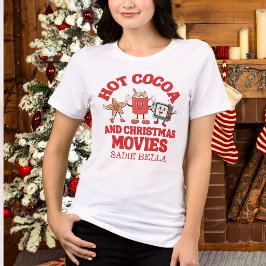 Camiseta Triblenda Cacao Caliente Retro y Películas de Navidad