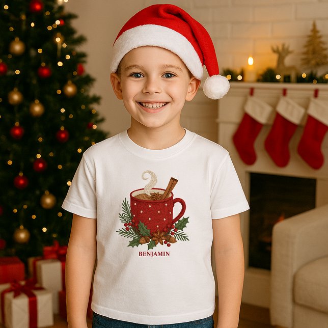Camiseta Triblenda Cacao de Navidades de bordado rústico con canela (Subido por el creador)