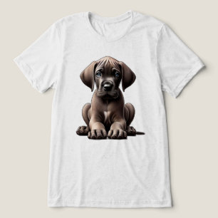 Camiseta Triblenda Cachorro adorable de Gran Danés
