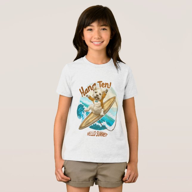 Camiseta Triblenda Cachorro patinador soleado ( Anverso Completo)