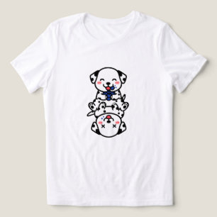Camiseta Triblenda Cachorros adorables de Dálmata diversión con aránd