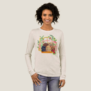 Camiseta Triblenda Cachorros de agua pintados con acuarela adorableme