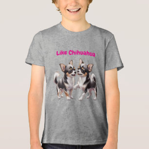 Camiseta Triblenda Cachorros divertidos de Chihuahua