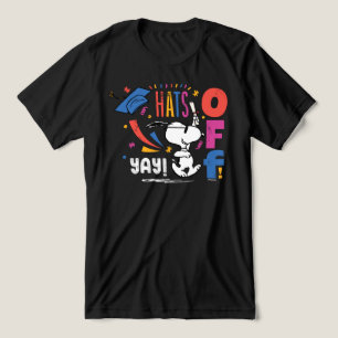 Camiseta Triblenda Cachorros Snoopy Sombreros Fuera Para Ti Graduació