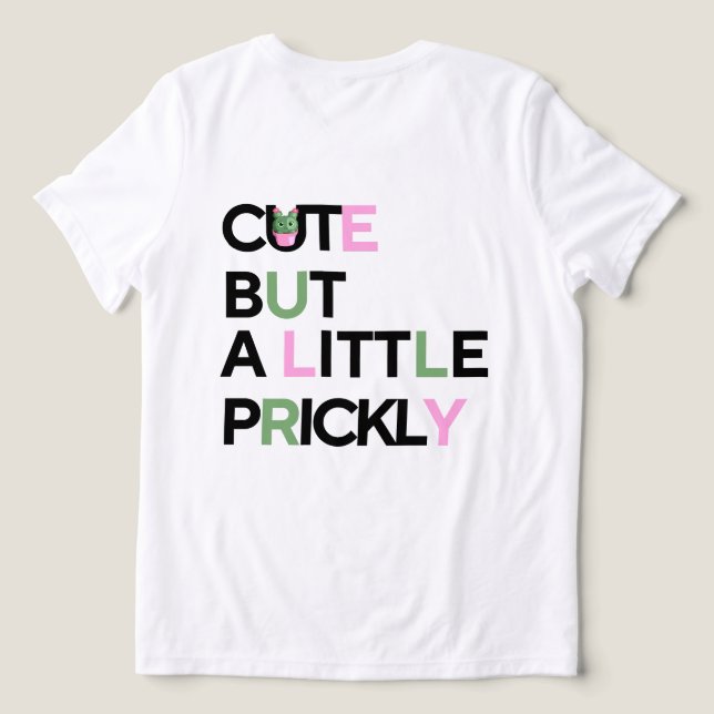 Camiseta Triblenda Cactus Cutie & Pastel Vibes – July Mood Tee (Diseño Reverso )