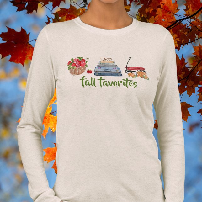 Camiseta Triblenda Caer Favoritos Manzanas Libros Calabazas de vagón  (Subido por el creador)