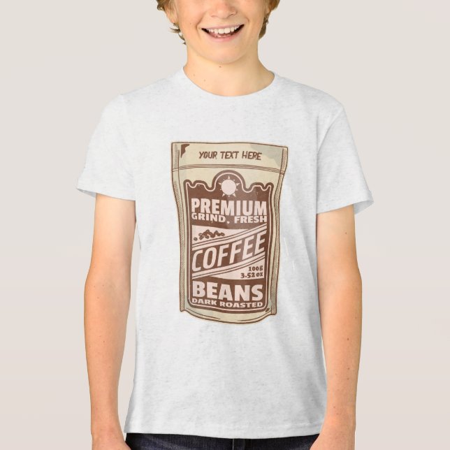 Camiseta Triblenda Café poster de café premium frijol café Barista (Anverso)
