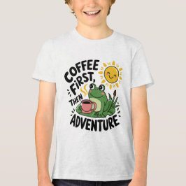 Camiseta Triblenda Café primero y después Aventura - Esposa Divertida
