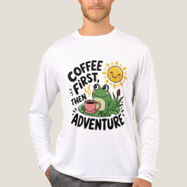 Camiseta Triblenda Café primero y después Aventura - Esposa Divertida