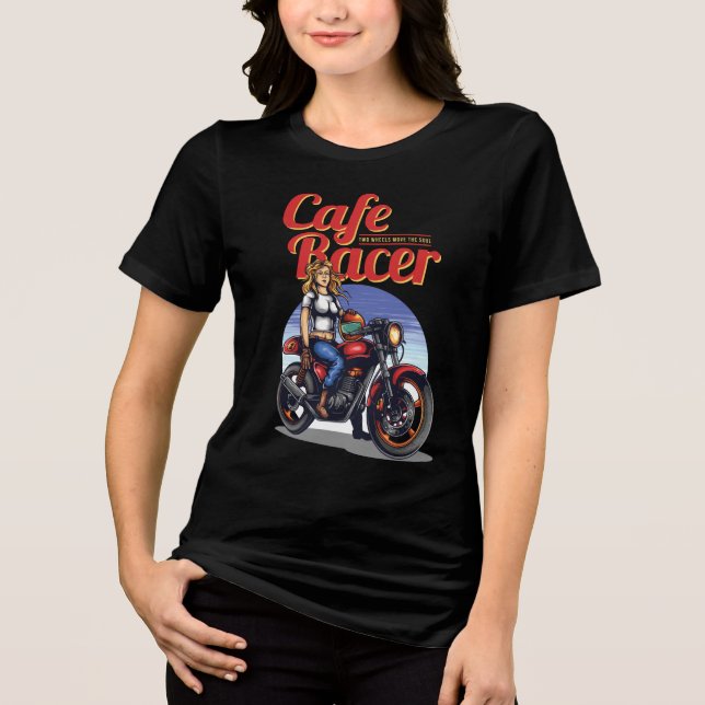 Camiseta Triblenda Cafe Racer Womem (Anverso)