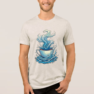 Camiseta Triblenda Café Splash: Arte Dinámico