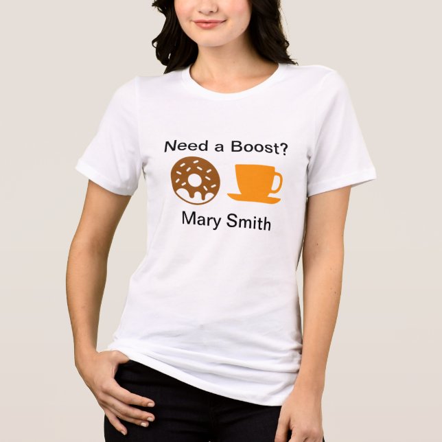Camiseta Triblenda Café y donuts (Anverso)