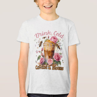 Camiseta Triblenda Cafeína y florecimiento: Descanso de café helado