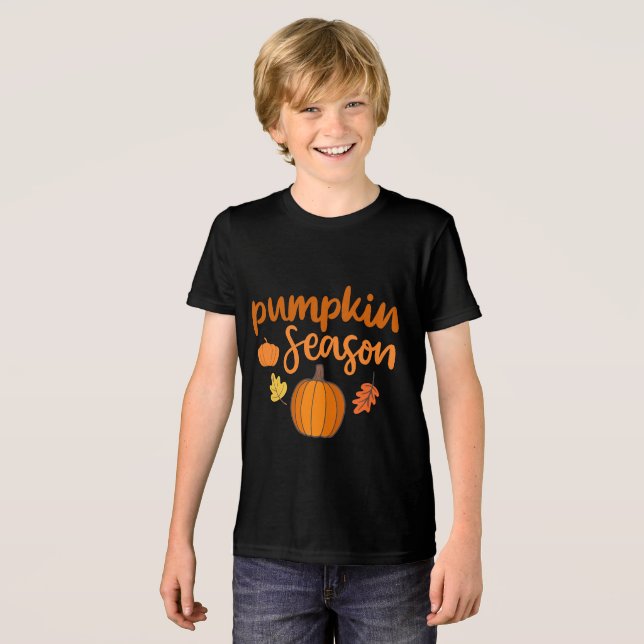 Camiseta Triblenda Caída de la temporada de calabazas (Anverso Completo)