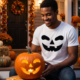 Camiseta Triblenda Calabaza de Halloween Jack O Lantern