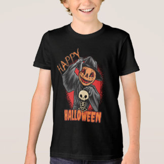 Camiseta Triblenda Calabaza de Halloween Spooky