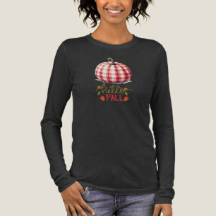 Camiseta Triblenda Calabaza de platillo de chicharrón lindo hola otoñ