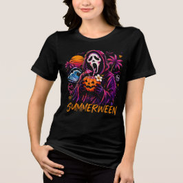 Camiseta Triblenda Calabaza de Playa Ghostface de Summerween