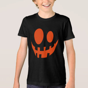Camiseta Triblenda Calabaza divertida Jack O Lantern Face Halloween