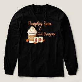 Camiseta Triblenda Calabaza Especiada y Dragones Rojos Mahjong Otoño
