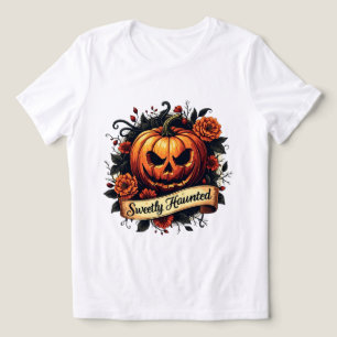 Camiseta Triblenda Calabaza floral gótica muy bien embrujada - Hallow