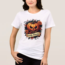 Camiseta Triblenda Calabaza floral gótica muy bien embrujada - Hallow