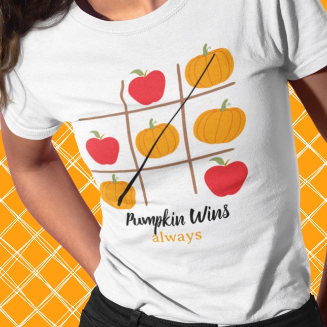 Camiseta Triblenda Calabaza gana siempre calabaza vs. camiseta de man (This item is for display purposes only to illustrate the design element. )