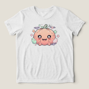 Camiseta Triblenda Calabaza Kawaii Pastel - Cuesta Asombrosa   SOLO B