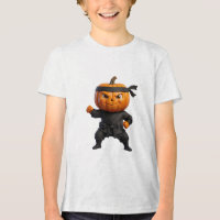 Calabaza Ninja Arte Marcial de Halloween Lindo