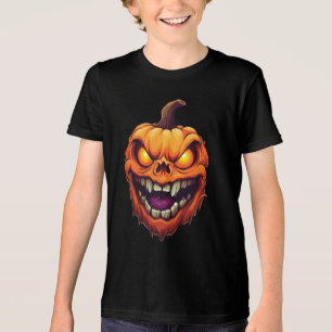 Camiseta Triblenda Calabaza Sonriente Siniestra